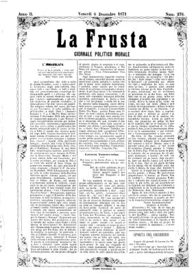 La frusta Freitag 8. Dezember 1871