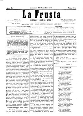 La frusta Sonntag 31. Dezember 1871