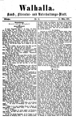 Walhalla (Der Bayerische Landbote) Sonntag 12. März 1871