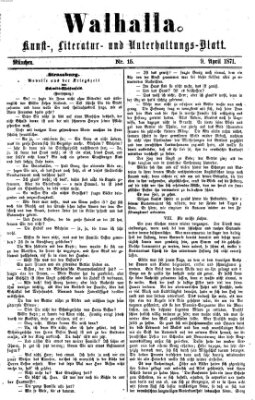 Walhalla (Der Bayerische Landbote) Sonntag 9. April 1871