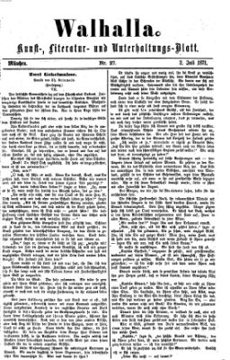 Walhalla (Der Bayerische Landbote) Sonntag 2. Juli 1871