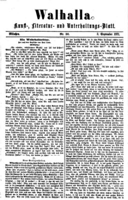 Walhalla (Der Bayerische Landbote) Sonntag 3. September 1871