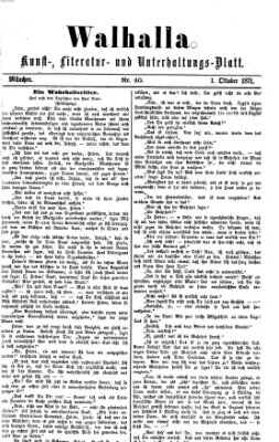 Walhalla (Der Bayerische Landbote) Sonntag 1. Oktober 1871