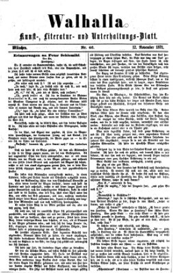 Walhalla (Der Bayerische Landbote) Sonntag 12. November 1871