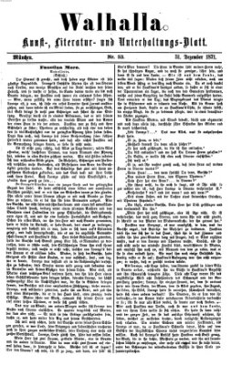 Walhalla (Der Bayerische Landbote) Sonntag 31. Dezember 1871