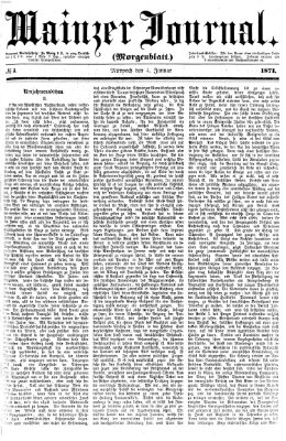 Mainzer Journal Mittwoch 4. Januar 1871