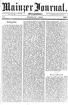 Mainzer Journal Donnerstag 5. Januar 1871