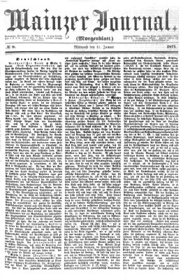 Mainzer Journal Mittwoch 11. Januar 1871