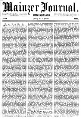 Mainzer Journal Freitag 3. Februar 1871