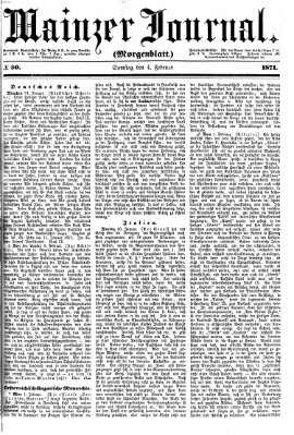 Mainzer Journal Samstag 4. Februar 1871