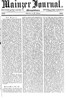 Mainzer Journal Mittwoch 22. Februar 1871