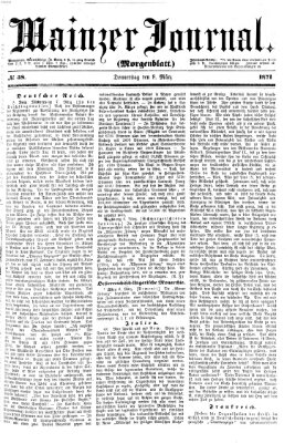 Mainzer Journal Donnerstag 9. März 1871