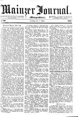 Mainzer Journal Samstag 11. März 1871