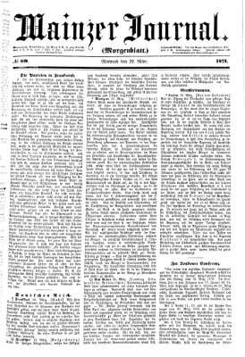 Mainzer Journal Mittwoch 22. März 1871