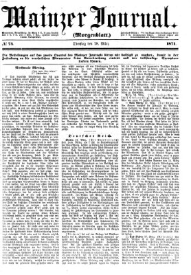 Mainzer Journal Dienstag 28. März 1871