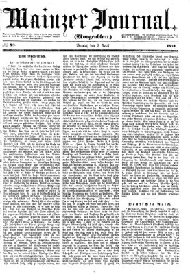 Mainzer Journal Montag 3. April 1871