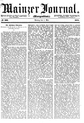 Mainzer Journal Montag 1. Mai 1871