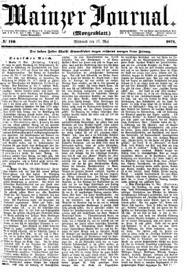 Mainzer Journal Mittwoch 17. Mai 1871