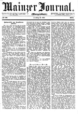 Mainzer Journal Samstag 20. Mai 1871