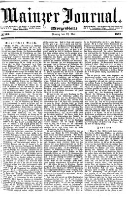 Mainzer Journal Montag 22. Mai 1871