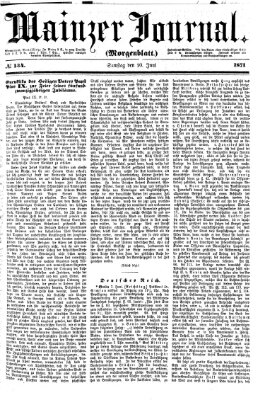 Mainzer Journal Samstag 10. Juni 1871