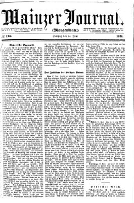 Mainzer Journal Samstag 24. Juni 1871