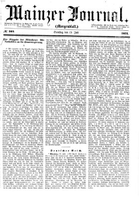 Mainzer Journal Samstag 15. Juli 1871