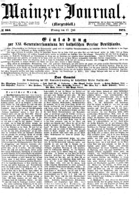 Mainzer Journal Montag 17. Juli 1871