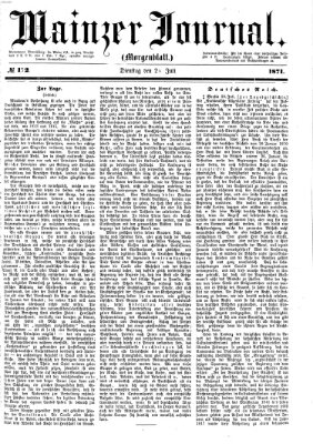 Mainzer Journal Dienstag 25. Juli 1871