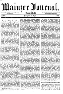 Mainzer Journal Freitag 11. August 1871