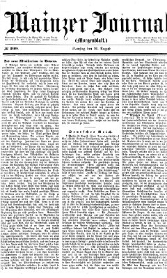 Mainzer Journal Samstag 26. August 1871