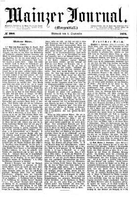 Mainzer Journal Mittwoch 6. September 1871