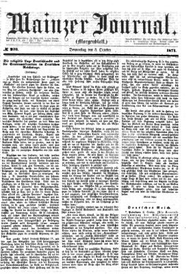 Mainzer Journal Donnerstag 5. Oktober 1871