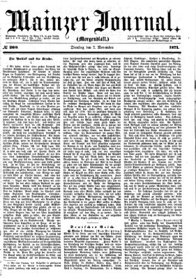 Mainzer Journal Dienstag 7. November 1871