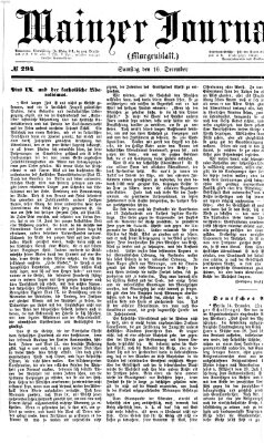 Mainzer Journal Samstag 16. Dezember 1871