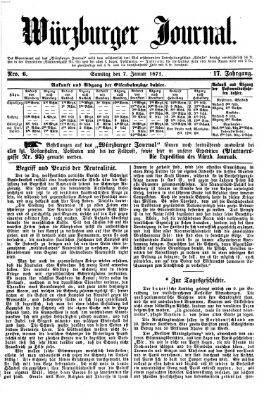 Würzburger Journal Samstag 7. Januar 1871