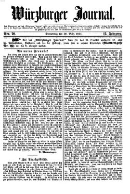 Würzburger Journal Donnerstag 30. März 1871