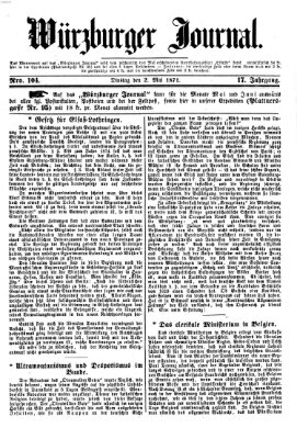 Würzburger Journal Dienstag 2. Mai 1871