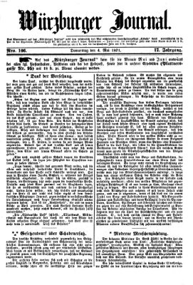 Würzburger Journal Donnerstag 4. Mai 1871