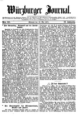 Würzburger Journal Mittwoch 10. Mai 1871