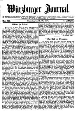 Würzburger Journal Donnerstag 25. Mai 1871