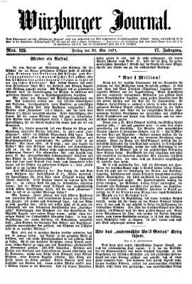 Würzburger Journal Freitag 26. Mai 1871