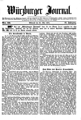 Würzburger Journal Mittwoch 31. Mai 1871