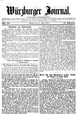 Würzburger Journal Montag 19. Juni 1871