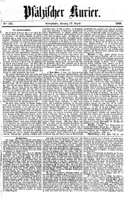 Pfälzischer Kurier Sonntag 12. August 1866