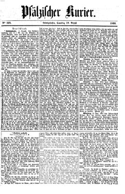 Pfälzischer Kurier Samstag 18. August 1866