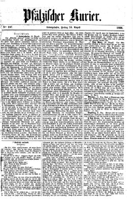 Pfälzischer Kurier Freitag 24. August 1866