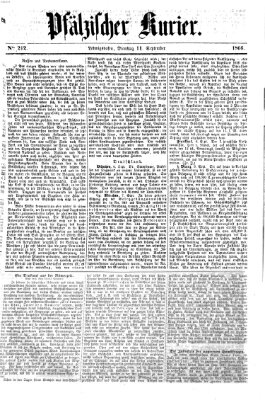 Pfälzischer Kurier Dienstag 11. September 1866