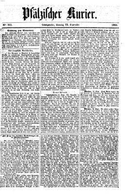 Pfälzischer Kurier Sonntag 23. September 1866