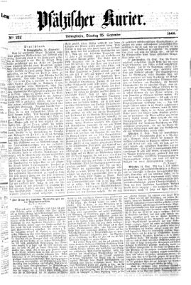 Pfälzischer Kurier Dienstag 25. September 1866